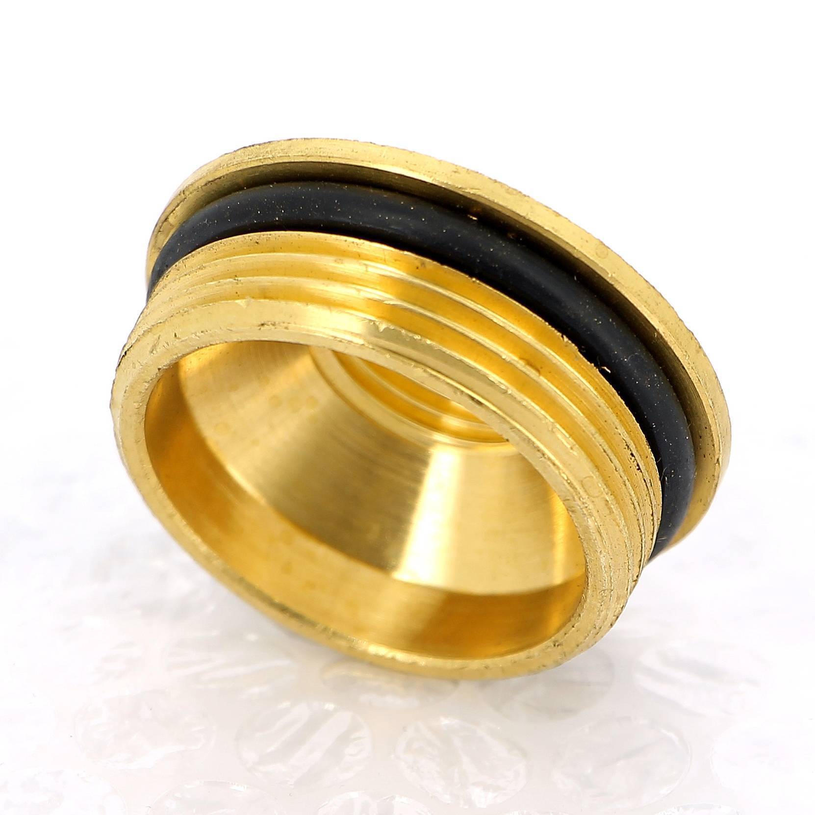 Переходник НВ латунный для торца коллектора Tiemme 1 1/4 x 1/2 1950017