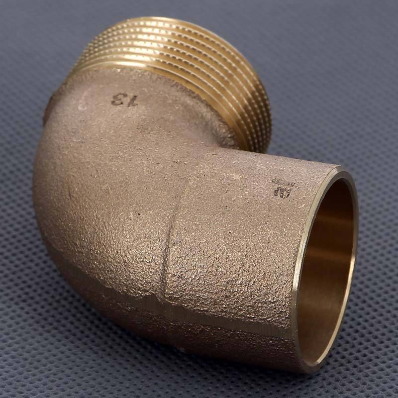 Угол 90° бронзовый Viega пайка-НР 35х1 1/4 138691