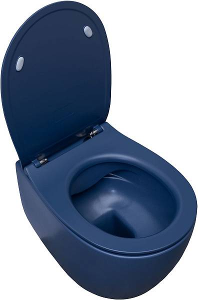 Унитаз подвесной безободковый Allen Brau Fantasy 51x36.3 см индиго 4.11004.ID