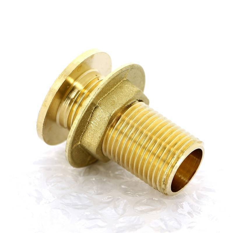 Выпуск резервуарный Tiemme 1/2 НР с фланцем контргайкой и заглушкой 1500153