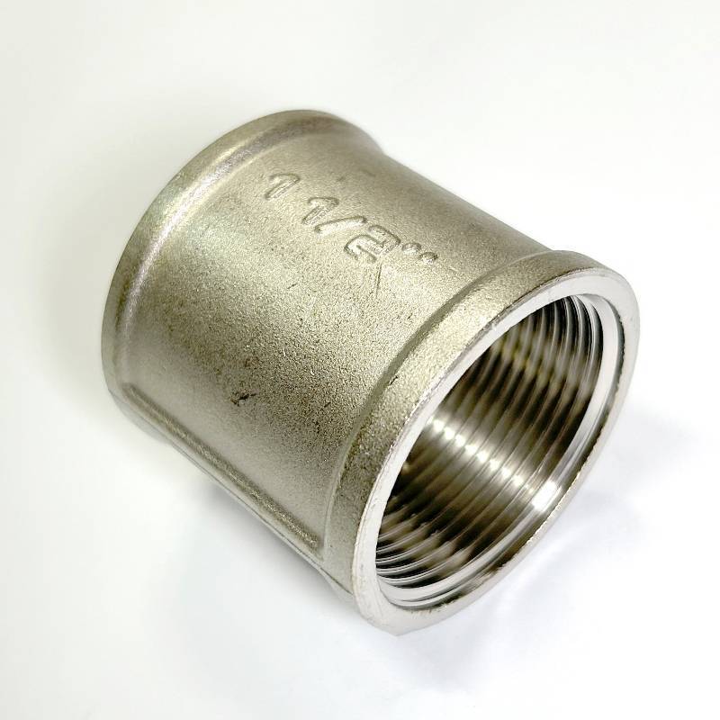 Муфта резьбовая LD Pride DN40 1 1/2 дюйма ВР-ВР никелированная латунь LD.67.502.40