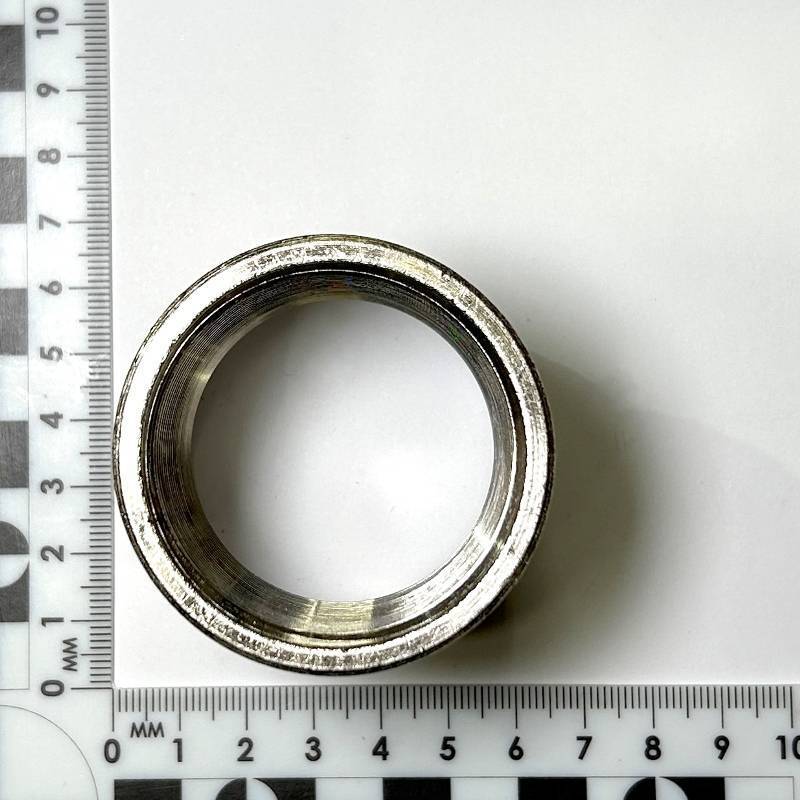 Муфта резьбовая LD Pride DN40 1 1/2 дюйма ВР-ВР никелированная латунь LD.67.502.40