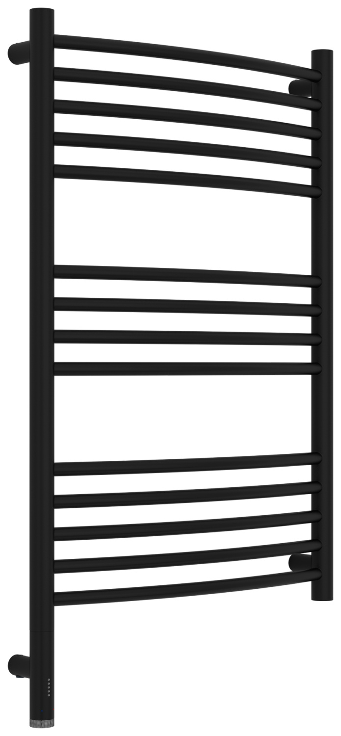 Полотенцесушитель электрический Сунержа Богема 3.1 выгнутая 50х80 см левый чёрный матовый 31-6002-8050