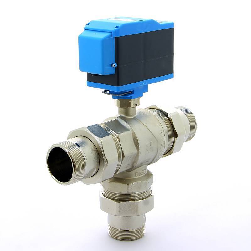 Кран шаровой трехходовой Emmeti MODULO PLUS с сервоприводом 2 НН 01425714