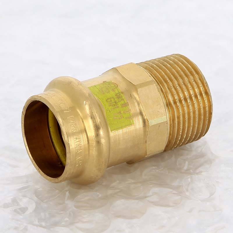 Муфта пресс с наружной резьбой Viega Profipress G 22 мм х 3/4 бронза 346171