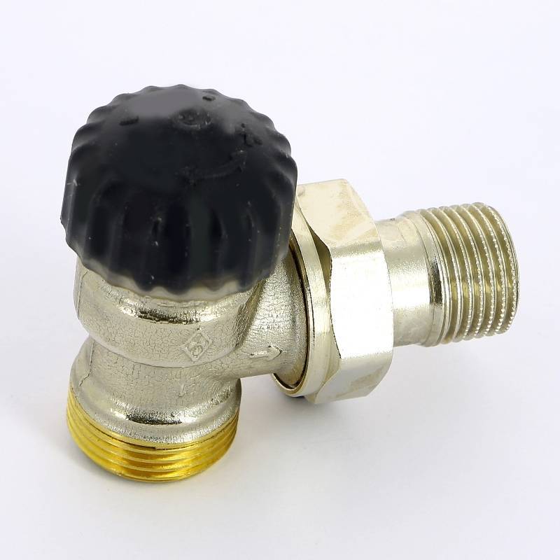 Вентиль термостатический Uni-Fitt угловой HH 1/2 x 3/4 EK никелированный 167N2300