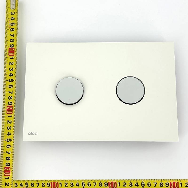 Кнопка смыва Alca Dot.Dot белый матовый/хром матовый M1976-2