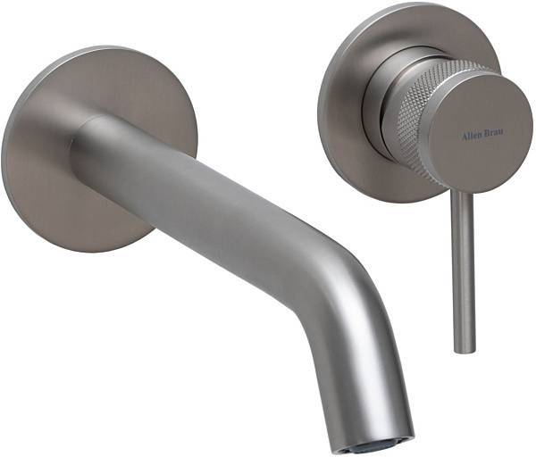 Смеситель для раковины Allen Brau Priority встраиваемый излив 18.4 см никель браш 5.31030-BN