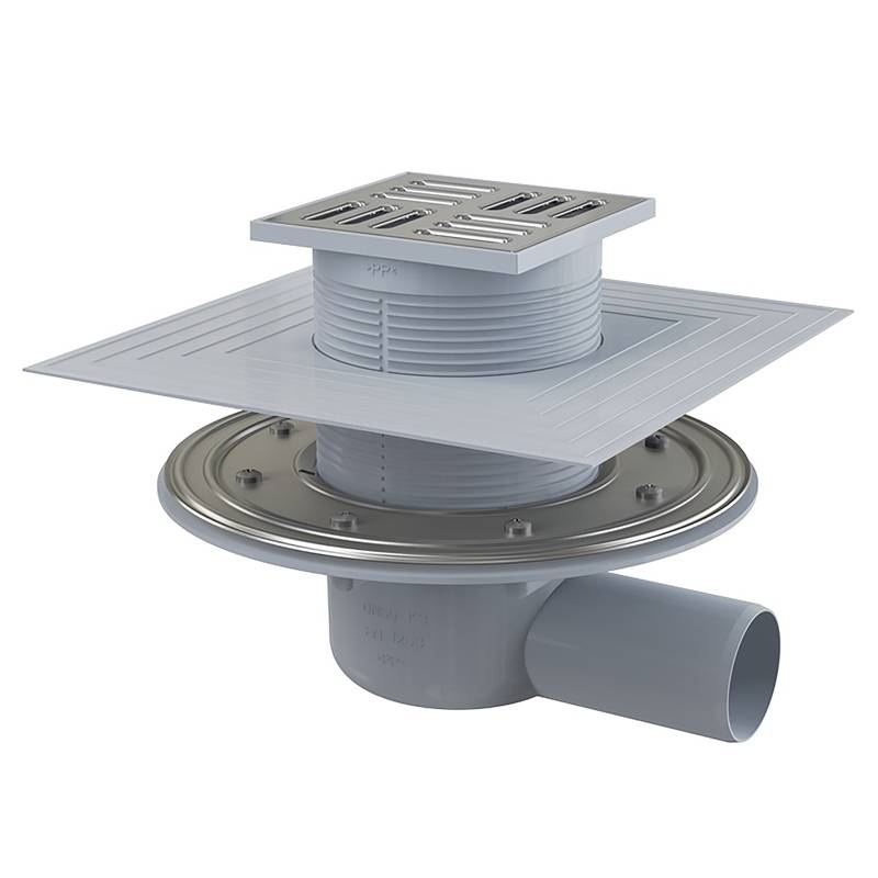 Трап для душа Alca 105х105 мм боковой выпуск 50 мм комбинированный затвор APV1324