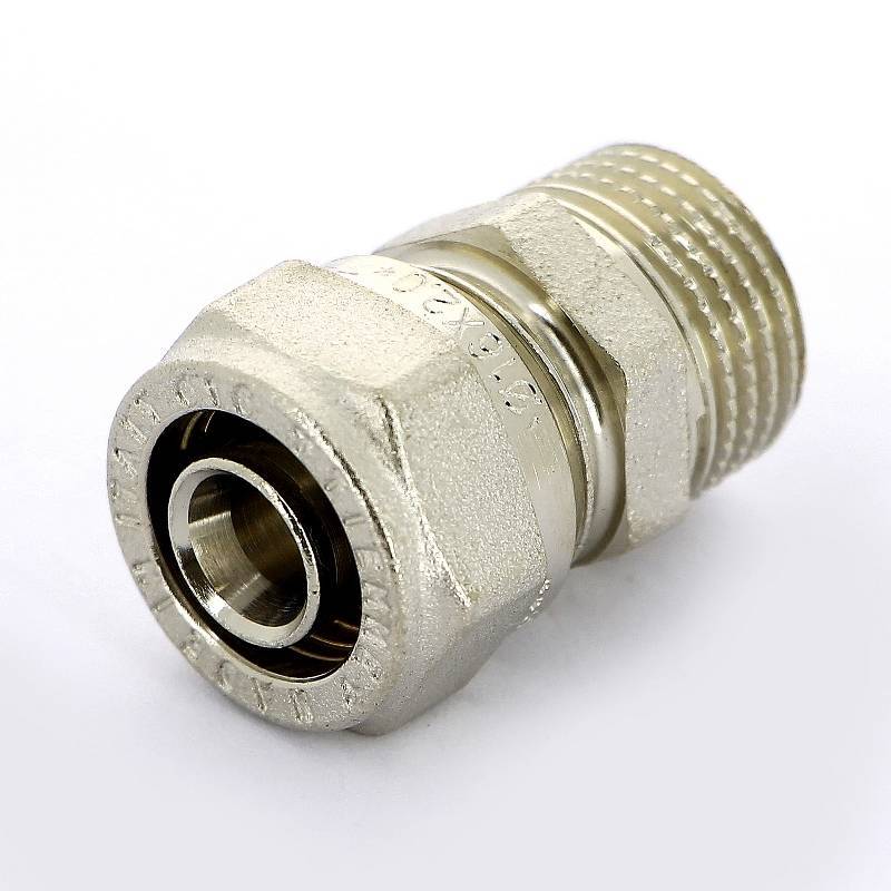 Муфта обжимная Tiemme никелированная 16х3/4 НР 1600031