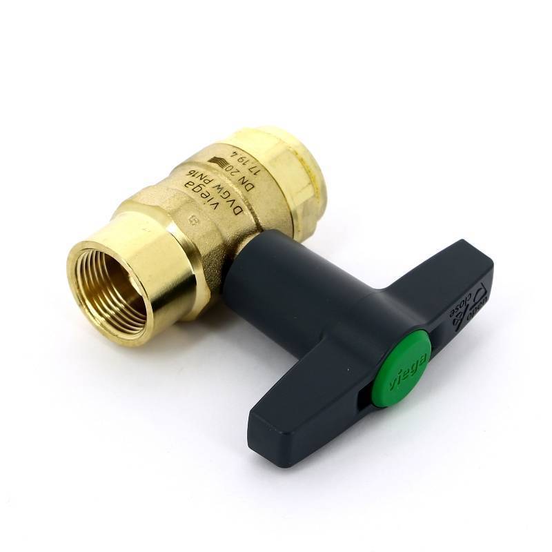 Кран шаровой Viega Easytop 3/4 ВВ бронза SC-Contur Т-образная ручка 746834