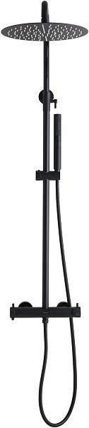 Душевая стойка Allen Brau Fantasy с термостатом черный матовый 5.11001-31