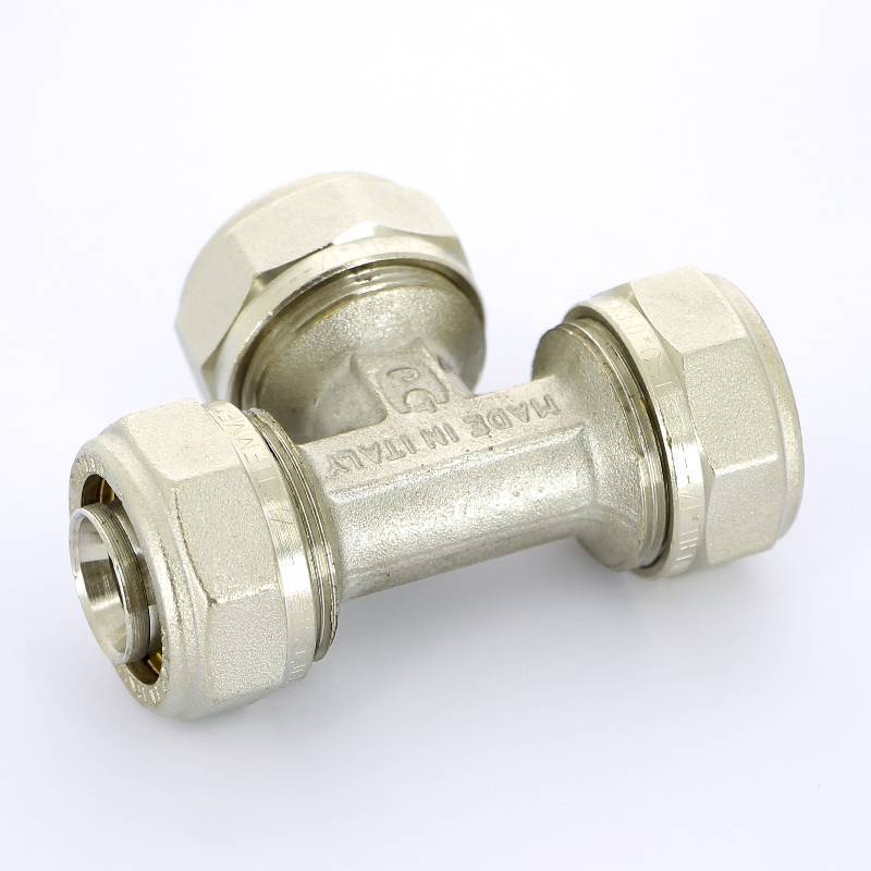 Тройник обжимной никелированный Tiemme 26х3.0 1600030