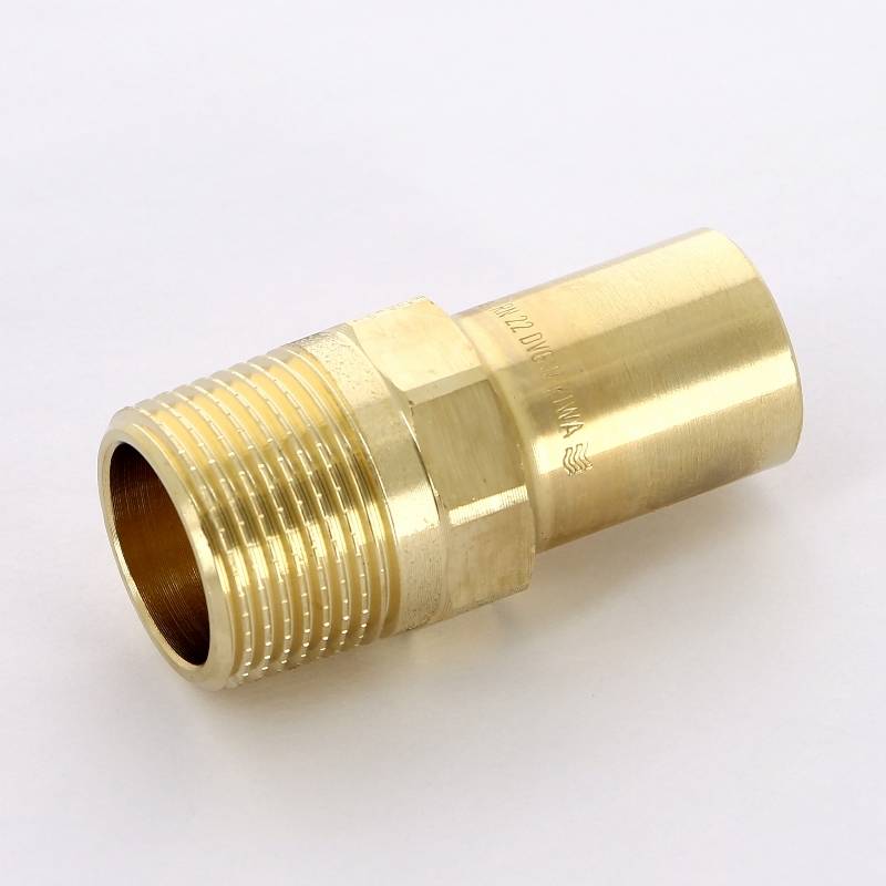 Вставка переходная бронза Viega Sanpress 22x3/4 НР 116767