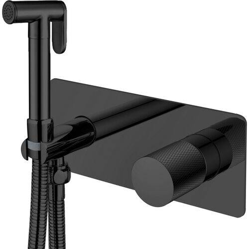 Гигиенический душ со смесителем Boheme Stick черный 127-BB