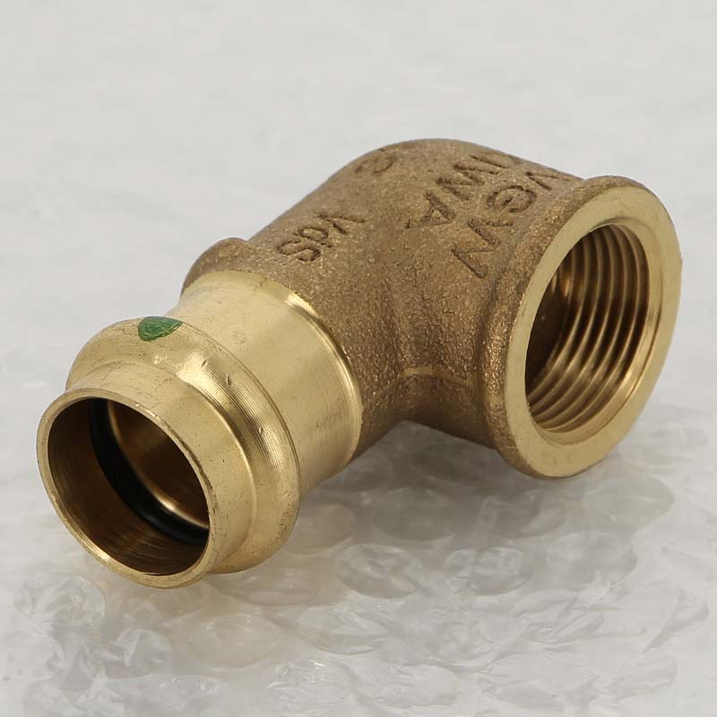 Угол 90° пресс-В бронзовый Viega Sanpress 22х3/4 283711