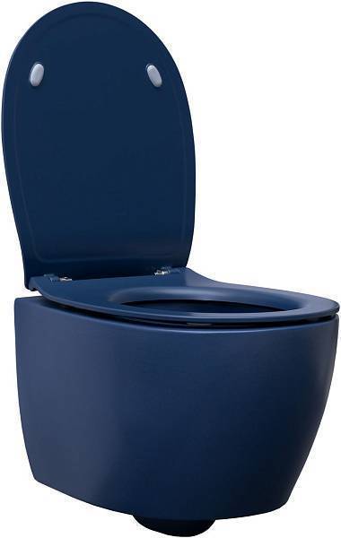 Унитаз подвесной безободковый Allen Brau Fantasy 51x36.3 см индиго 4.11004.ID