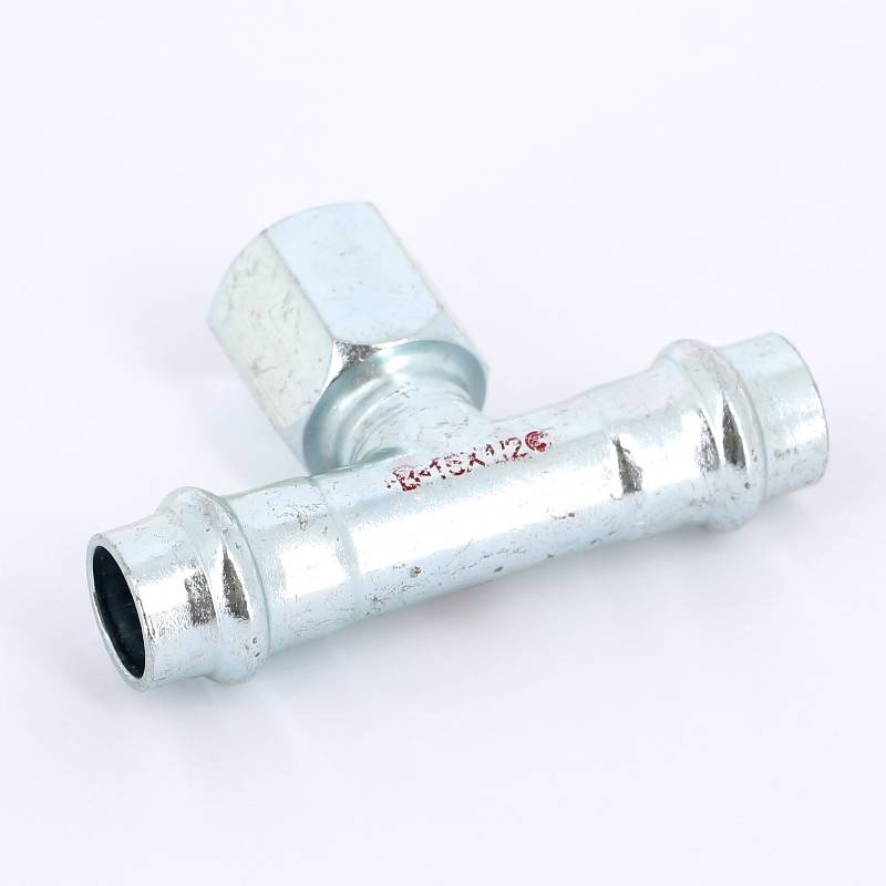 Тройник пресс-В IBP B-Press Carbon 15x1/2x15 мм оцинкованная сталь PC4130G0150415