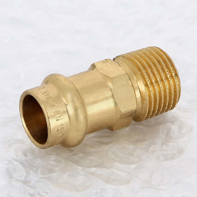 Муфта переходная пресс-Н Viega Sanpress бронза 15x1/2 105044