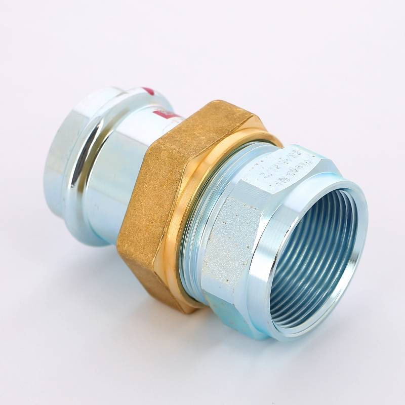 Муфта пресс с накидной гайкой Viega Prestabo 42x1 1/2 оцинкованная сталь 643508