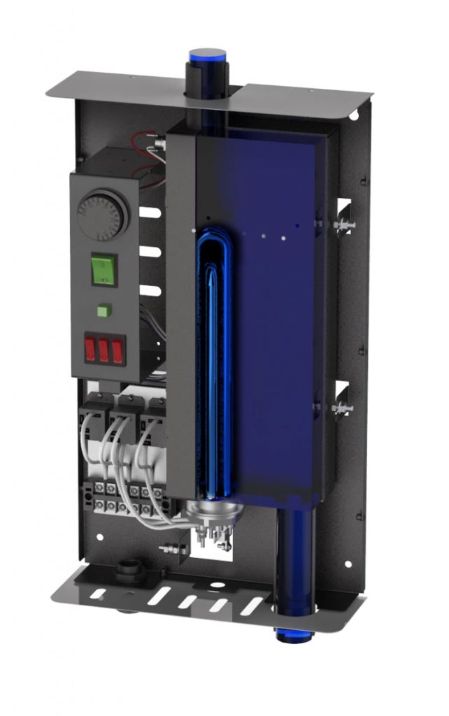 Котел отопительный твердотопливный Теплодар Куппер Спутник (2.0) - 9 белый АОК.88.000.00-01