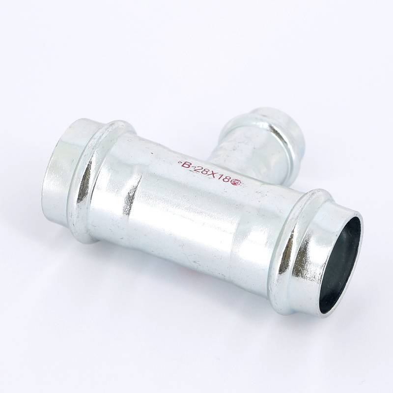 Тройник пресс IBP >B< Press Carbon 28х18х28 мм оцинкованная сталь PC5130 0281828