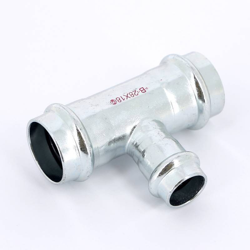 Тройник пресс IBP >B< Press Carbon 28х18х28 мм оцинкованная сталь PC5130 0281828