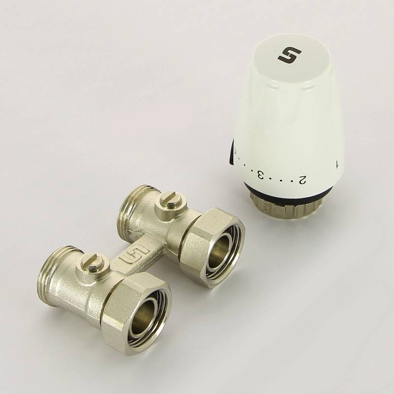 Комплект для подключения радиатора UNI-FITT прямой для Kermi и Rifar 192KIT30