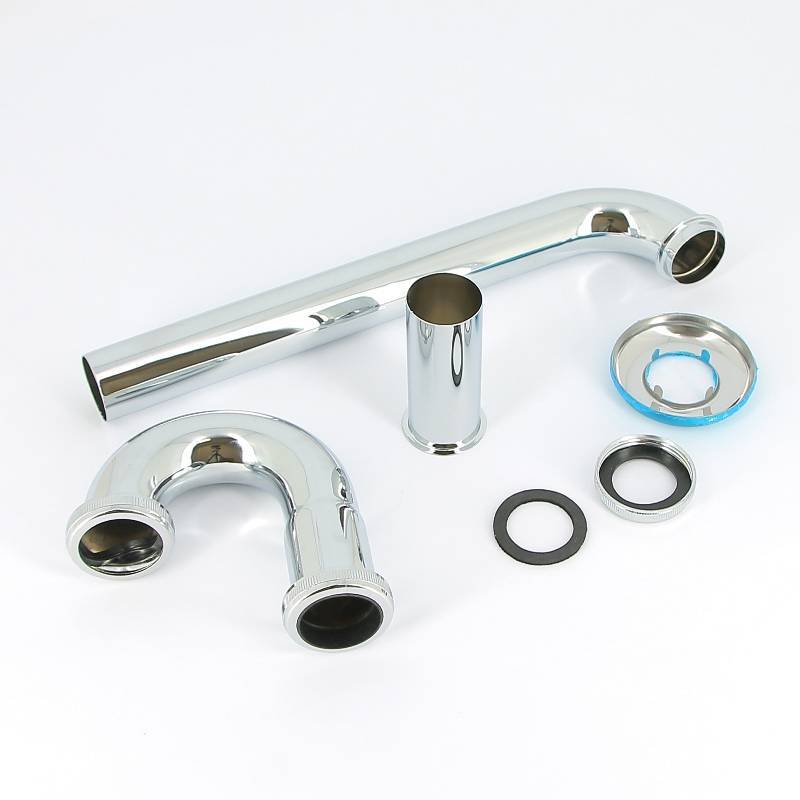 Сифон для умывальника Alcaplast A432 трубный латунный хром 1 1/4 х 32 мм A432