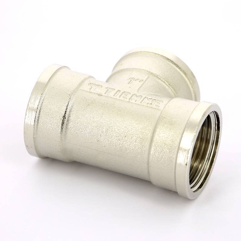 Тройник никелированный Tiemme 1 ВР-ВР-ВР 1500083