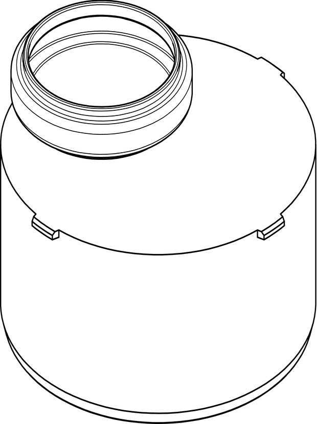 Переходник короткий REHAU RAUPIANO Plus 110/50 мм 11200871001