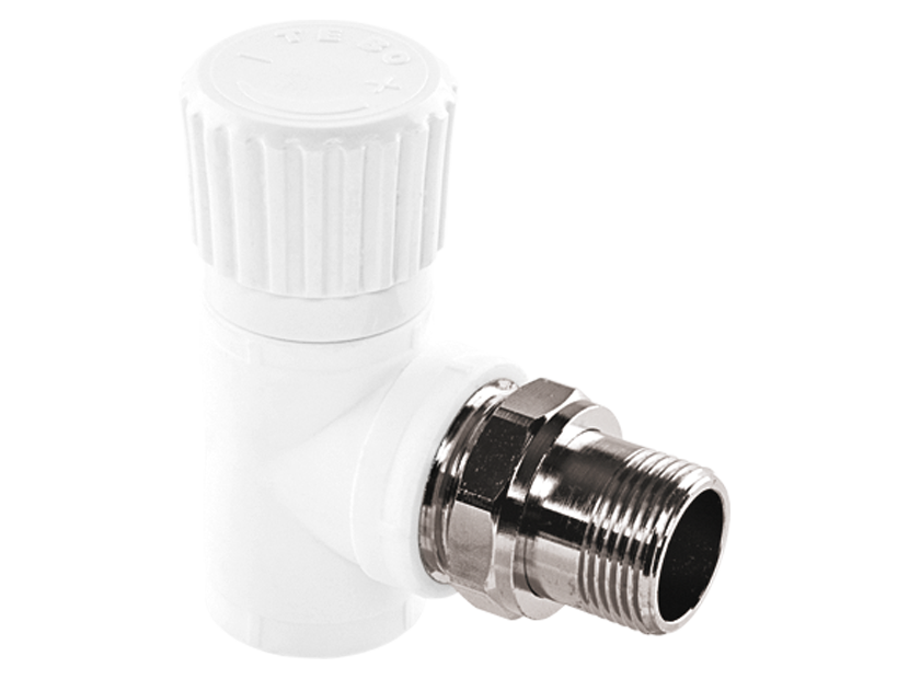 Вентиль радиаторный TEBO PP-R угловой 25x3/4 10-110401-025