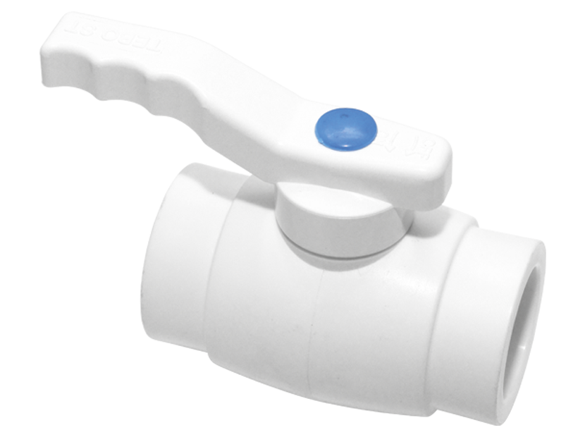 Кран шаровой TEBO PP-R 25 мм Стандарт белый 015063002