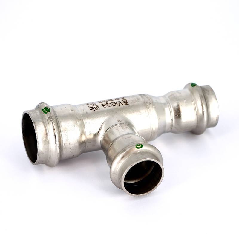 Тройник пресс Sanpress Viega 28x22x22 мм 452506