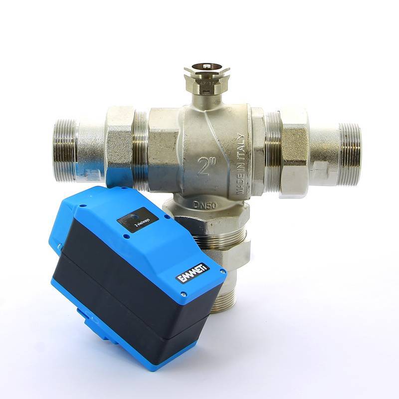 Кран шаровой трехходовой Emmeti MODULO PLUS с сервоприводом 2 НН 01425714