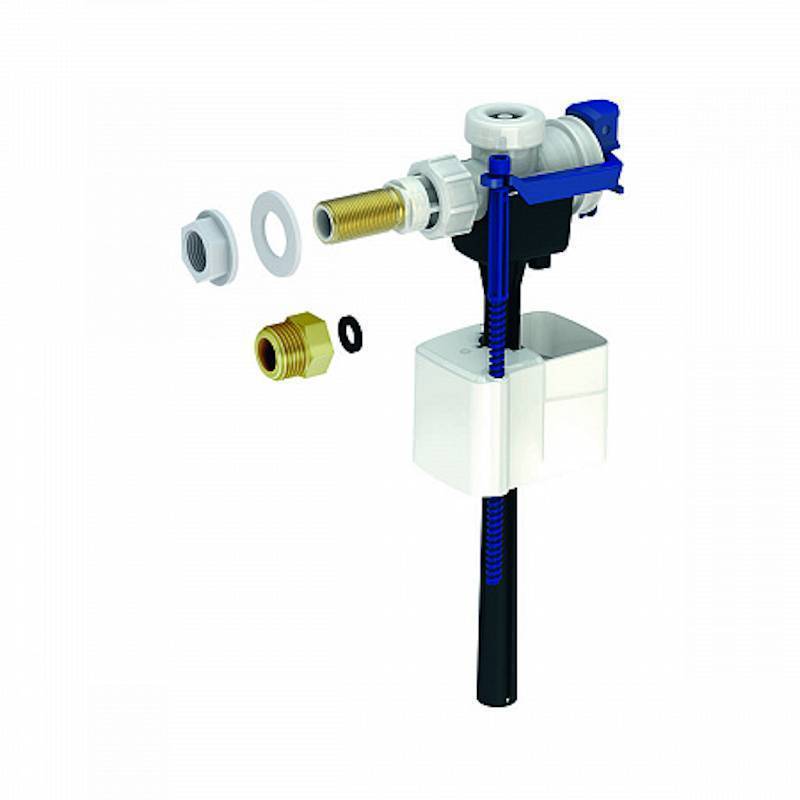 Клапан впускной Geberit Тип 333 боковой подвод 3/8 и 1/2 латунь 136.730.00.3