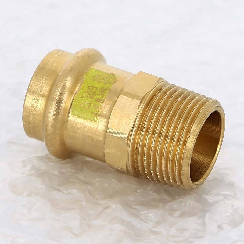 Муфта пресс с наружной резьбой Viega Profipress G 22 мм х 3/4 бронза 346171