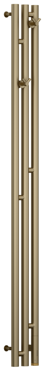 Полотенцесушитель электрический Сунержа Терция 3.0 138x1500 мм правый золотой шёлк матовый 32-5845-1511
