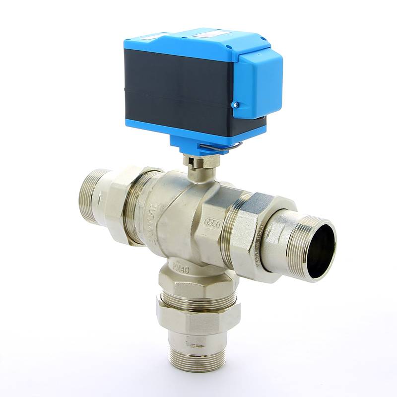 Кран шаровой трехходовой Emmeti MODULO PLUS с сервоприводом 2 НН 01425714