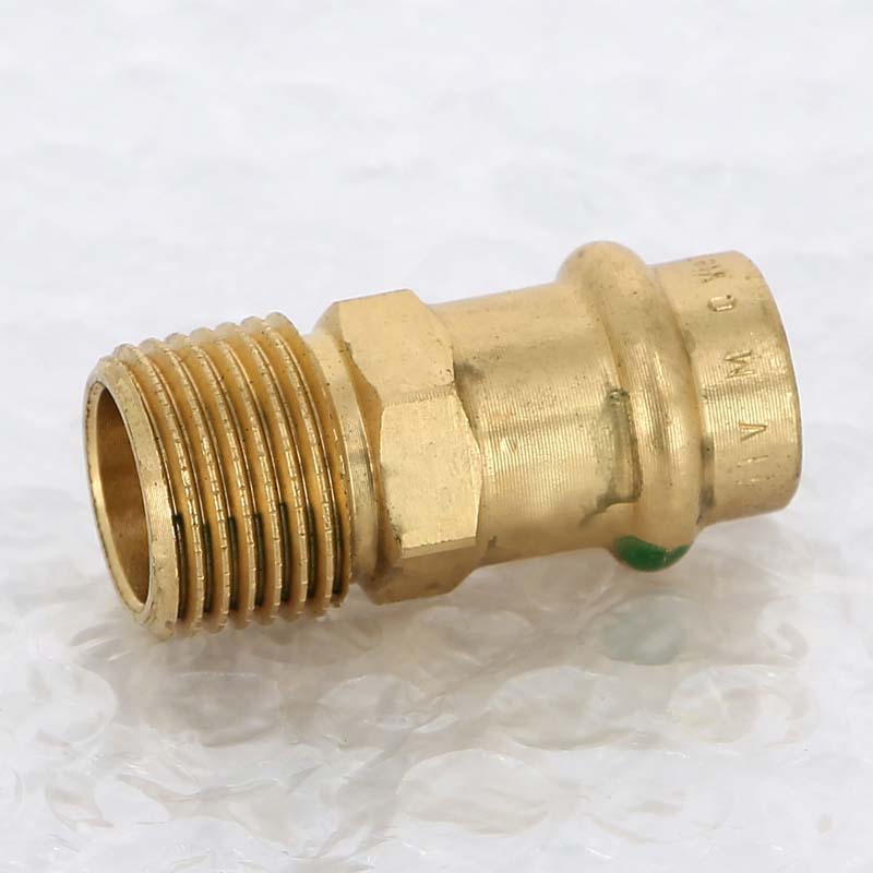 Муфта переходная пресс-Н Viega Sanpress бронза 15x1/2 105044