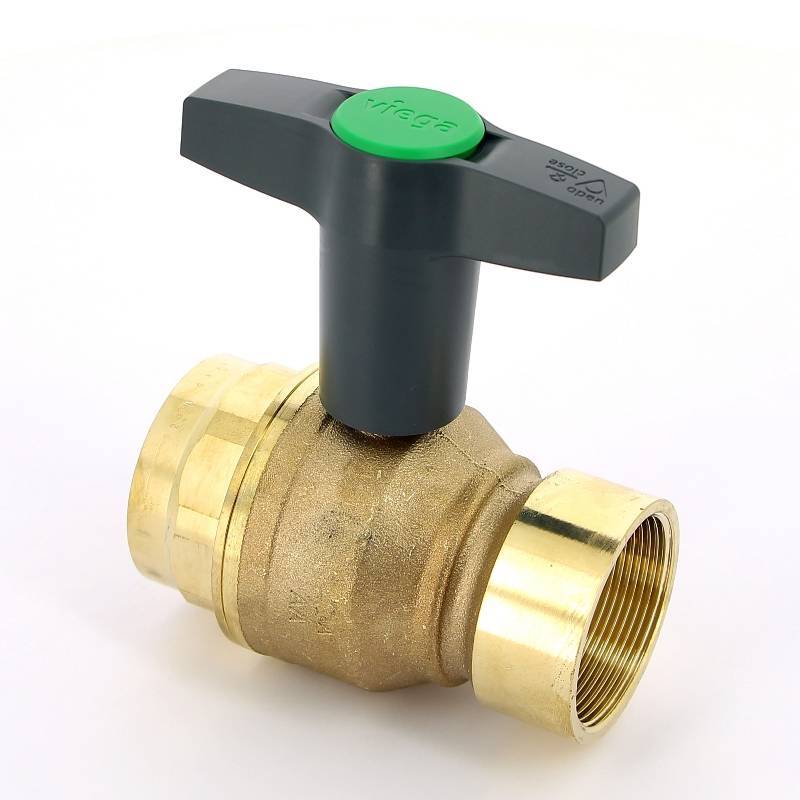 Кран шаровой Viega Easytop ВВ 2 бронза SC-Contur Т-ручка 746872