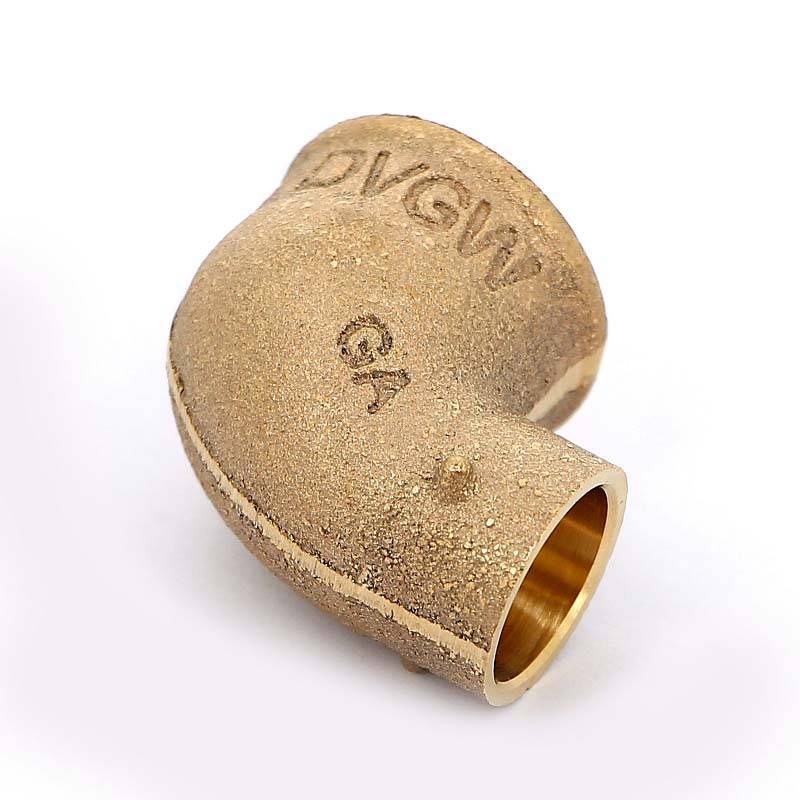 Угол бронзовый 90 градусов под пайку Viega 15 мм х 1/2 ВР 100667