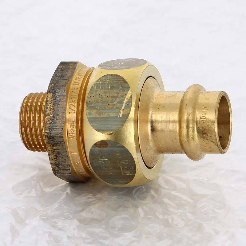 Муфта разъёмная пресс-Н бронза Viega Profipress G плоская прокладка 18x1/2 379407