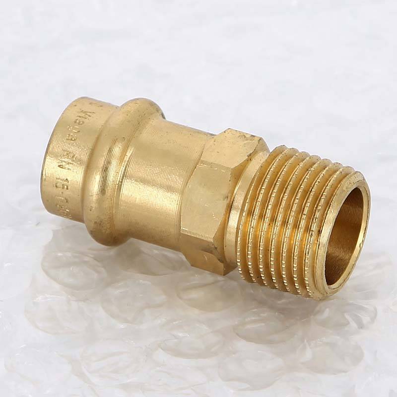 Муфта переходная пресс-Н Viega Sanpress бронза 15x1/2 105044