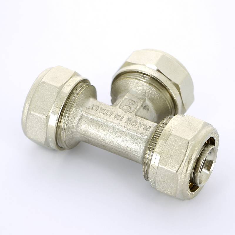 Тройник обжимной никелированный Tiemme 26х3.0 1600030