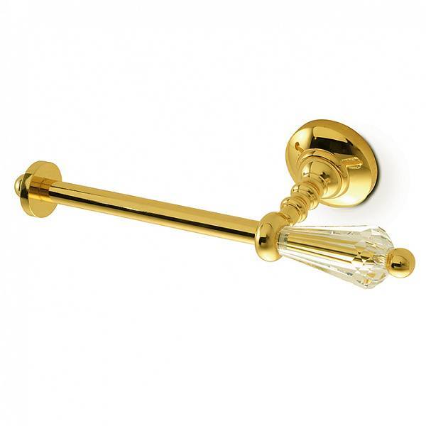 Держатель туалетной бумаги 3SC Boheme без крышки левый золото Lucido BO06SXGD