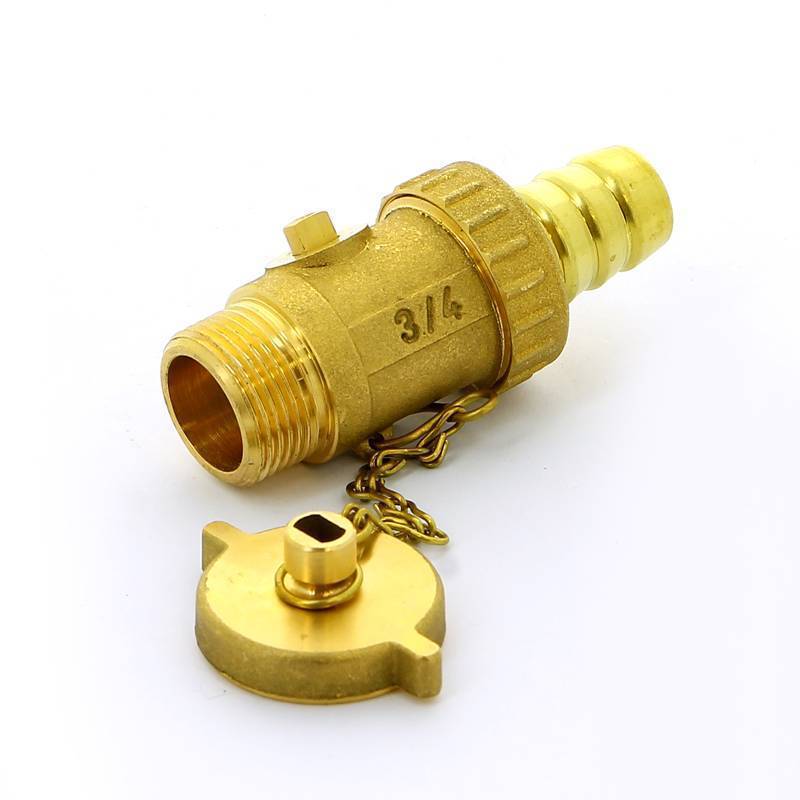 Кран шаровой сливной Itap 139 со штуцером и маховиком 3/4 1390034