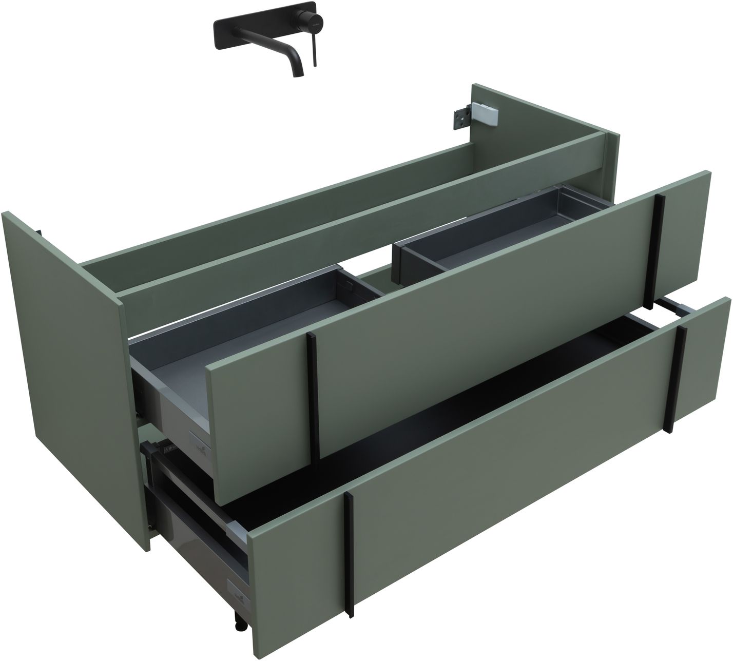 Тумба под раковину Allen Brau Reality 120x46.2x50 см олива 1.32008.CGM