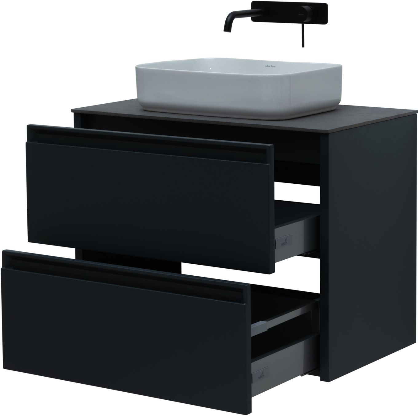 Тумба под раковину Allen Brau Fantasy 80x46x62 см антрацит 1.11001.AM