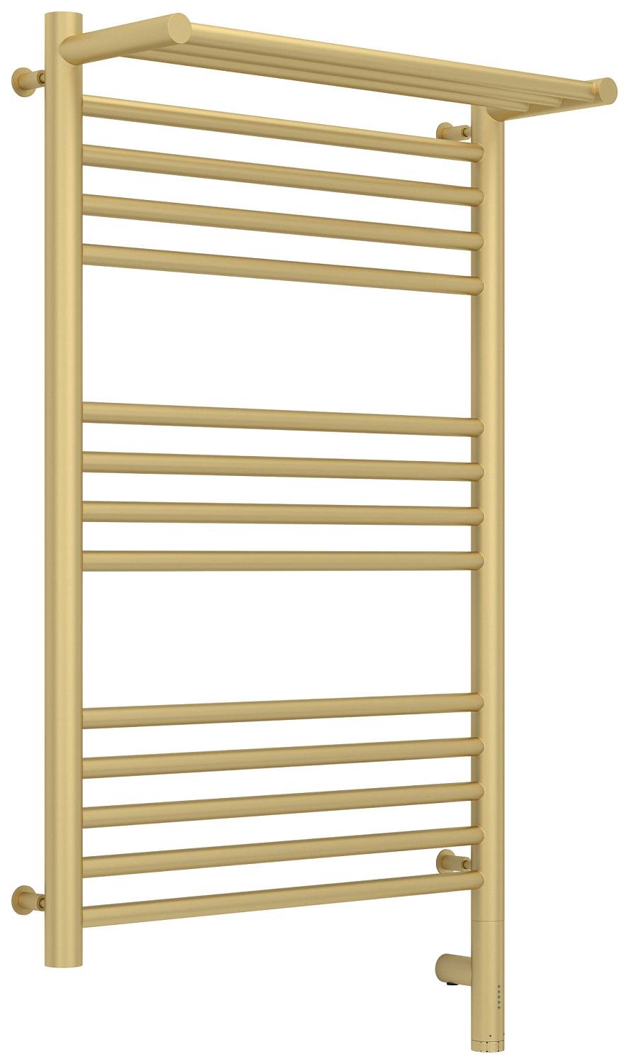 Полотенцесушитель электрический Сунержа Богема 3.0 с 1 полкой 532x924 мм правый матовая шампань 022-5807-8050